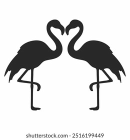 cute black and white bird vector