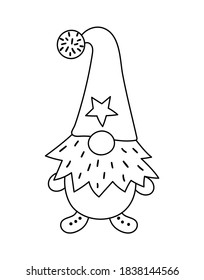 80 Christmas Gnome Clipart Black And White Images, Stock Photos ...