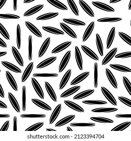 Cute black and white vector seamless pattern leaf. Abstract print with leaves. Elegant beautiful nature ornament for fabric, packaging and textiles.