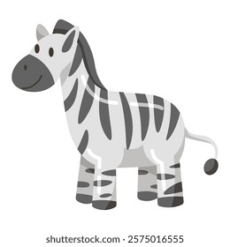 Cute Black and White Zebra