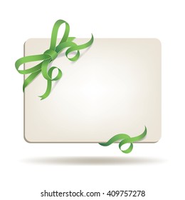 Cute Blank board with Corner Ribbon Design 