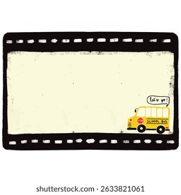 bonitinho em branco ônibus escola comunidade equipes de resgate projeto de transporte de veículos para o nome Etiqueta aniversário festa adesivo escola memorando livro pastel creiom doodle aquarela ilustração etiqueta