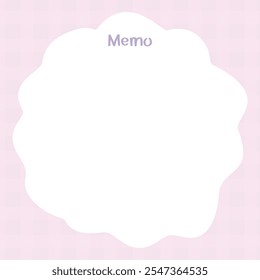 Cute Blank Memo Template, Notes, To do list
