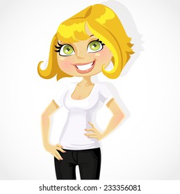 1000 Blond Woman Cartoon Stock Images Photos Vectors