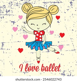 CUTE BLONDE BALLET DANCER IDEAL TO INSPIRE BABY AND GIRL DESIGNS
