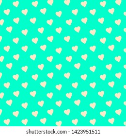 
cute blue background with hearts, vector