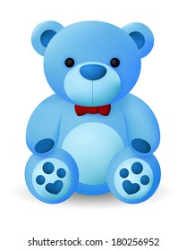 teddy bear sky blue