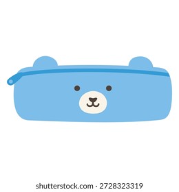 Estojo de lápis de urso azul bonito para armazenar material escolar e artigos de papelaria para crianças e estudantes