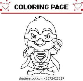 cute blue bird coloring page for kids