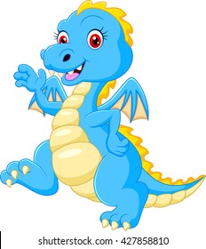 Cute Blue Dragon