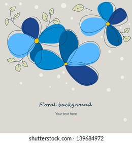 cute blue flowers