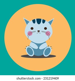 Cute blue kitten