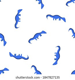 Cute blue lizard dinosaur on a white background. Predators in a flat style. Cartoon animals reptiles for web pages.
Stock vector illustration for decor, design, textile baby,
wallpaper, wrapping paper