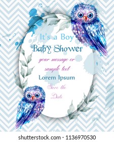 Announcement,Nino It/'s a boy stork BLUE ~CAKE TOPPER~ Baby shower Favor