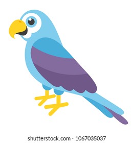 Cute Blue Parrot
