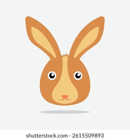 Cute blue rabbit 2D cartoon character. Mid-autumn festival bunny isolated vector personage white background.