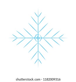cute blue snowflake