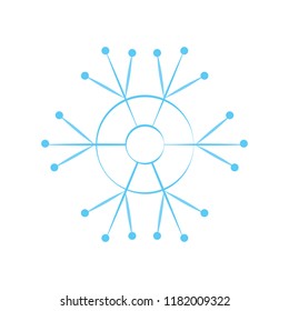 cute blue snowflake