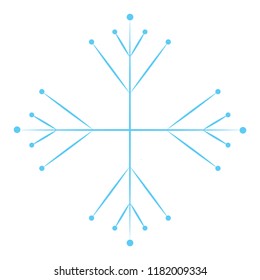 cute blue snowflake