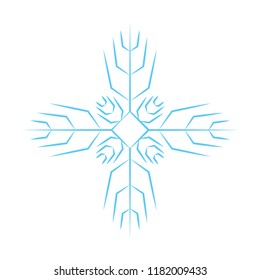 cute blue snowflake