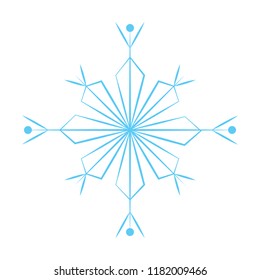 cute blue snowflake