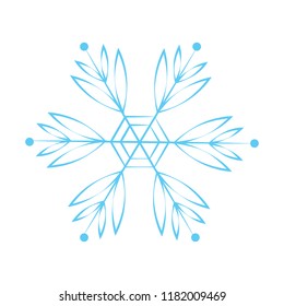 cute blue snowflake