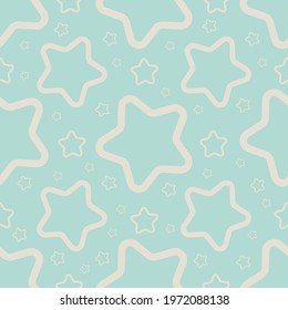 Cute Blue Stars. Perfect For Baby Products And Nursery Items. Cute Background Image For Kids Or Scrapbooks. 