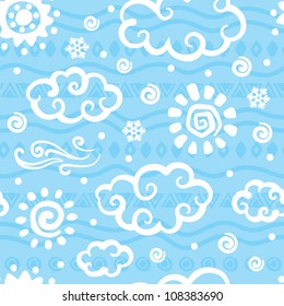 Cute blue weather pattern