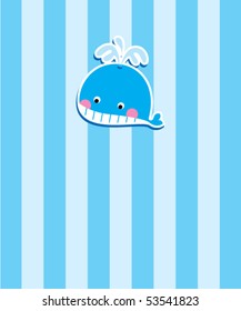 cute blue whale