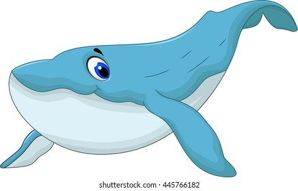 Cute Blue Whale Cartoon You Design Stock Vector (Royalty Free ...