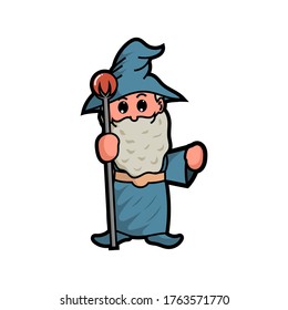 El mago azul y el personal mágico