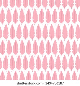 cute bohemian feathers pattern background