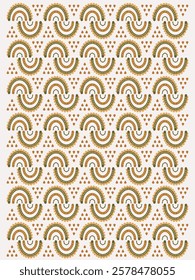 Cute boho rainbows seamless pattern doodle