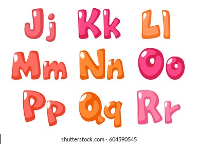cute bold font in pink color for kids part 2