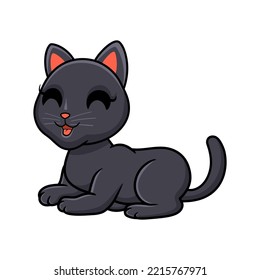 Cute bombay cat cartoon sitting