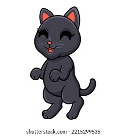 Cute bombay cat cartoon standing