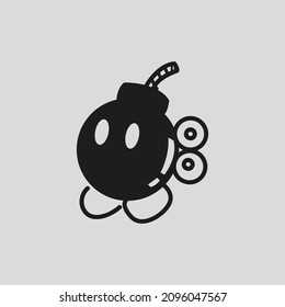 Cute Bomberman Character Vector Illustration Stock Vector (Royalty Free ...
