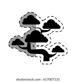 cute bonsai tree icon