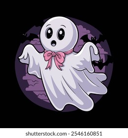 cute Boo ghost vector, Boo ghost t shirt design, Halloween t shirt design