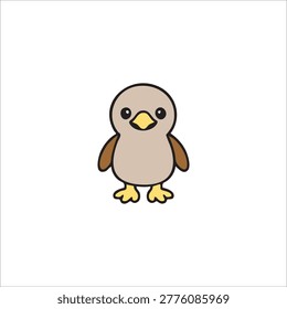 cute and booby vector illustration