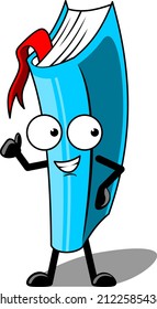 cute book character vector illustration
