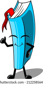 cute book character vector illustration