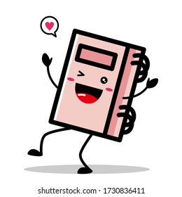 Cute book mascot vector design