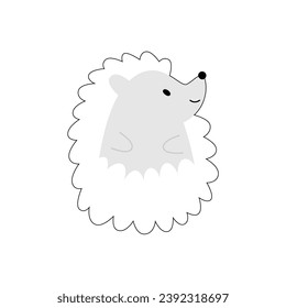 cute book vector hedgehog collection