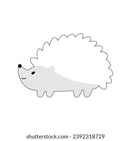 cute book vector hedgehog graphic