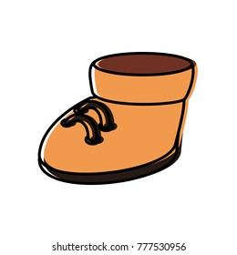 Cute boot cartoon