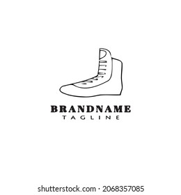 cute boot logo icon design template modern vector illustration