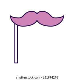 cute booth prop moustache cartoon