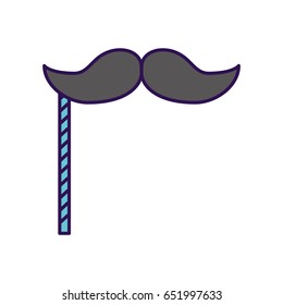 cute booth prop moustache cartoon