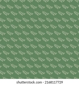 Cute botanical pattern. Seamless background in doodle style
